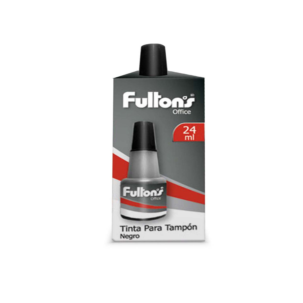 TINTA PARA TAMPON NEGRO 24ML FULTONS 354463