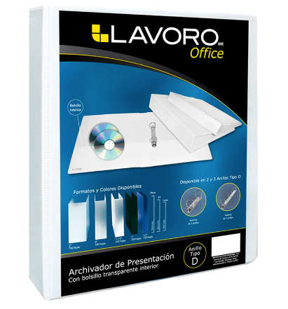 CARPETA ARCHIVADOR CATALAGO 220H LAVORO 107205 TAMAÑO CARTA