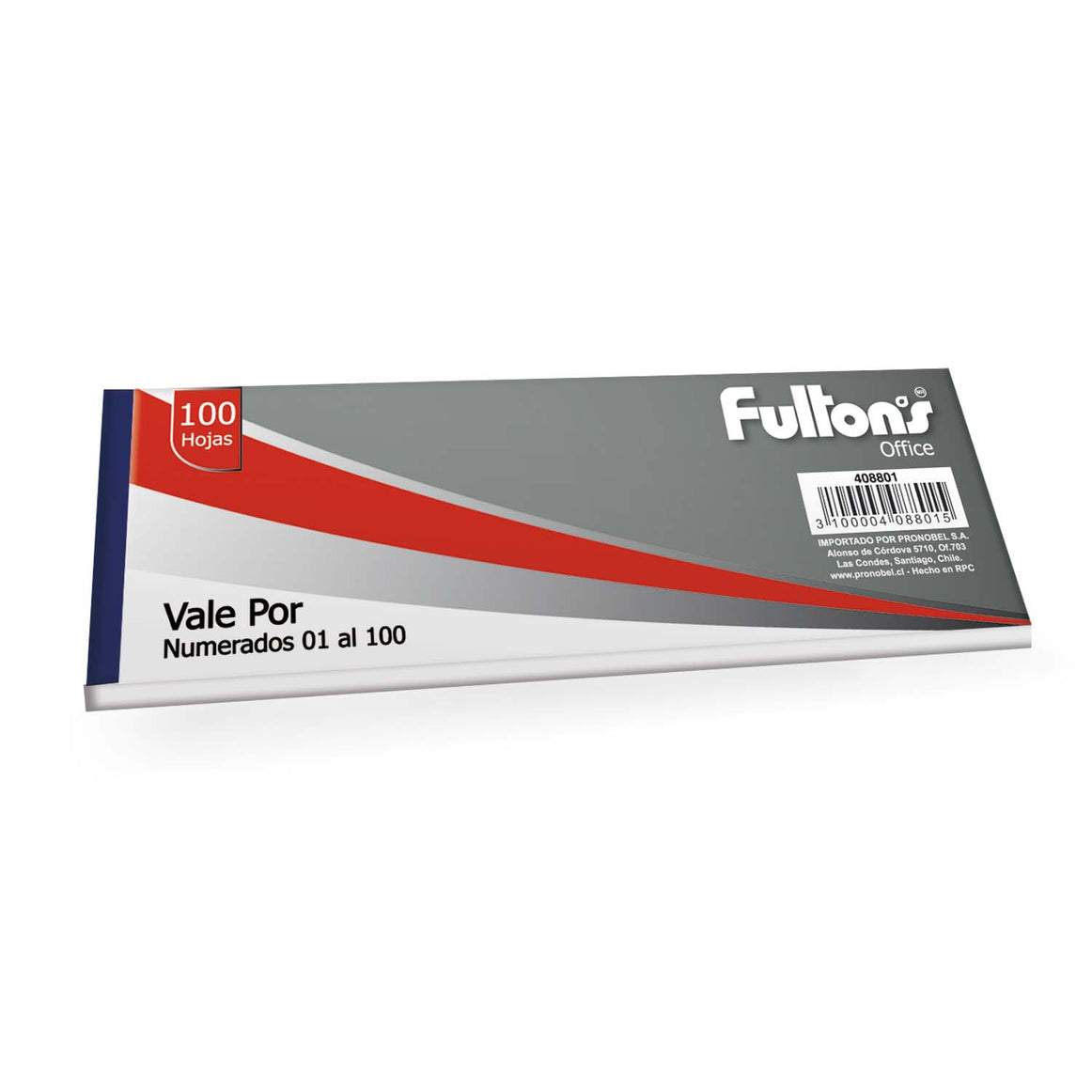 FORMULARIOS VALE POR 100 Hojas c/u FULTONS 408801 (Pack 5 unid.)