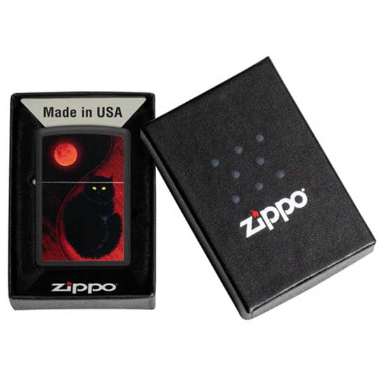 ZIPPO 48453 BLACK CAT DESIGN