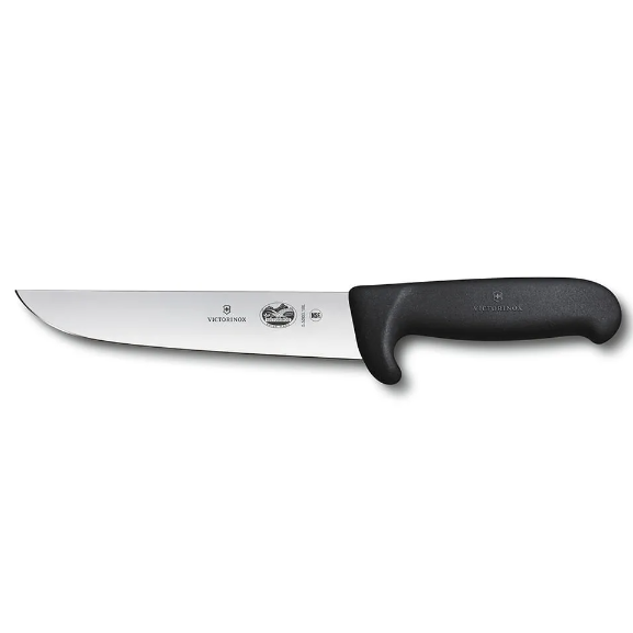 Cuchillo Carnicero Fibrox color Negro. Hoja 18 cm. Victorinox 5.5203.18.L