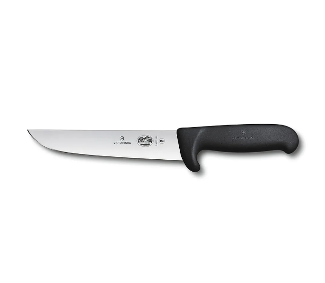 Cuchillo Carnicero Fibrox color Negro. Hoja 18 cm. Victorinox 5.5203.18.L