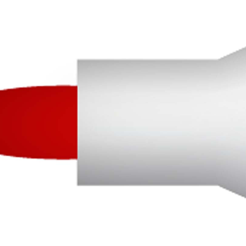 MARCADORES PIZARRA ROJO RECARGABLE PUNTA REDONDA LAVORO 507869 (PACK 12 UNIDADES)