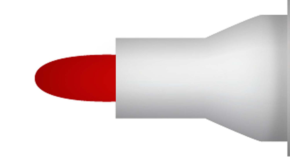 MARCADORES PIZARRA ROJO RECARGABLE PUNTA REDONDA LAVORO 507869 (PACK 12 UNIDADES)