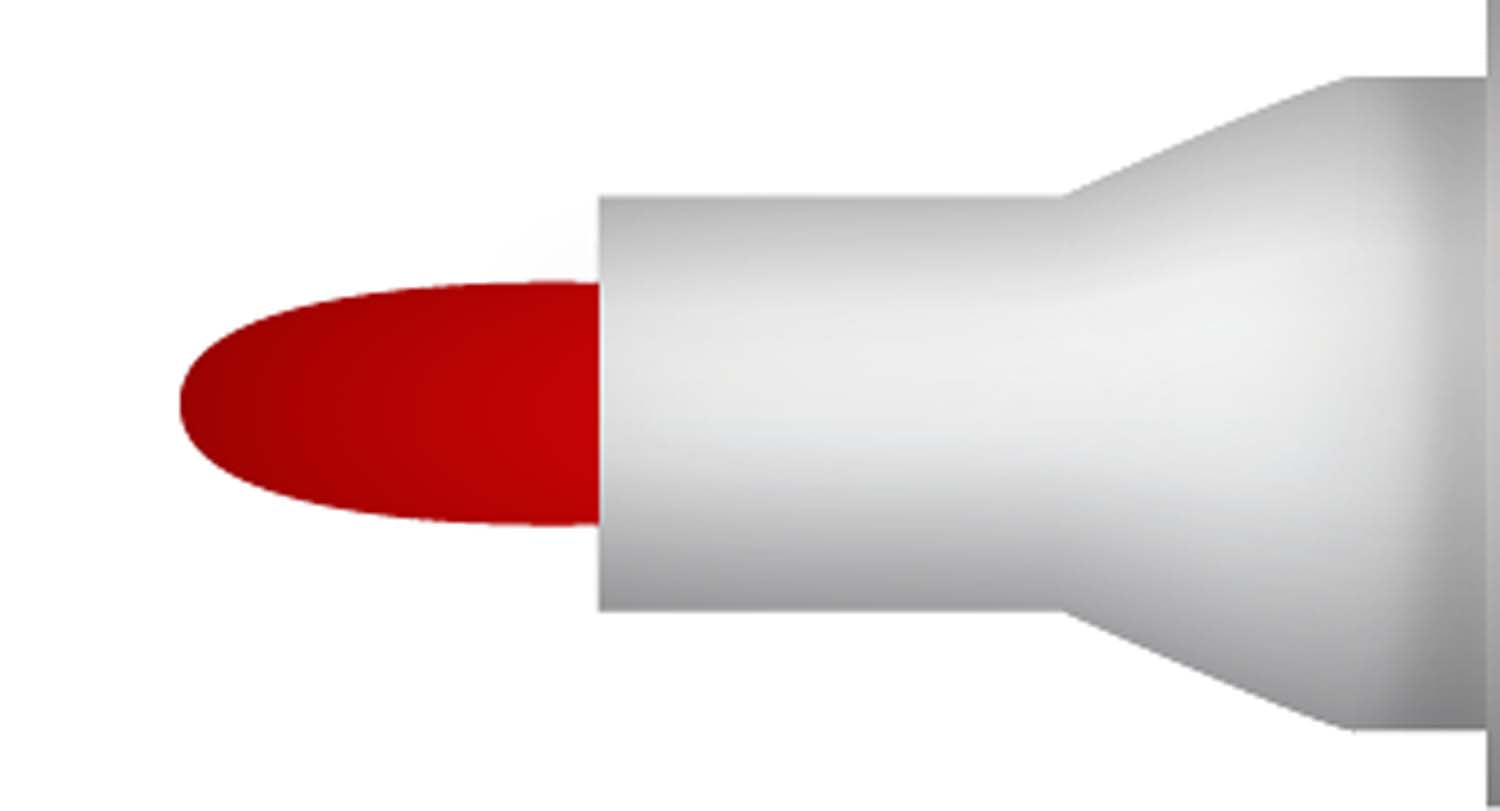 MARCADORES PIZARRA ROJO RECARGABLE PUNTA REDONDA LAVORO 507869 (PACK 12 UNIDADES)