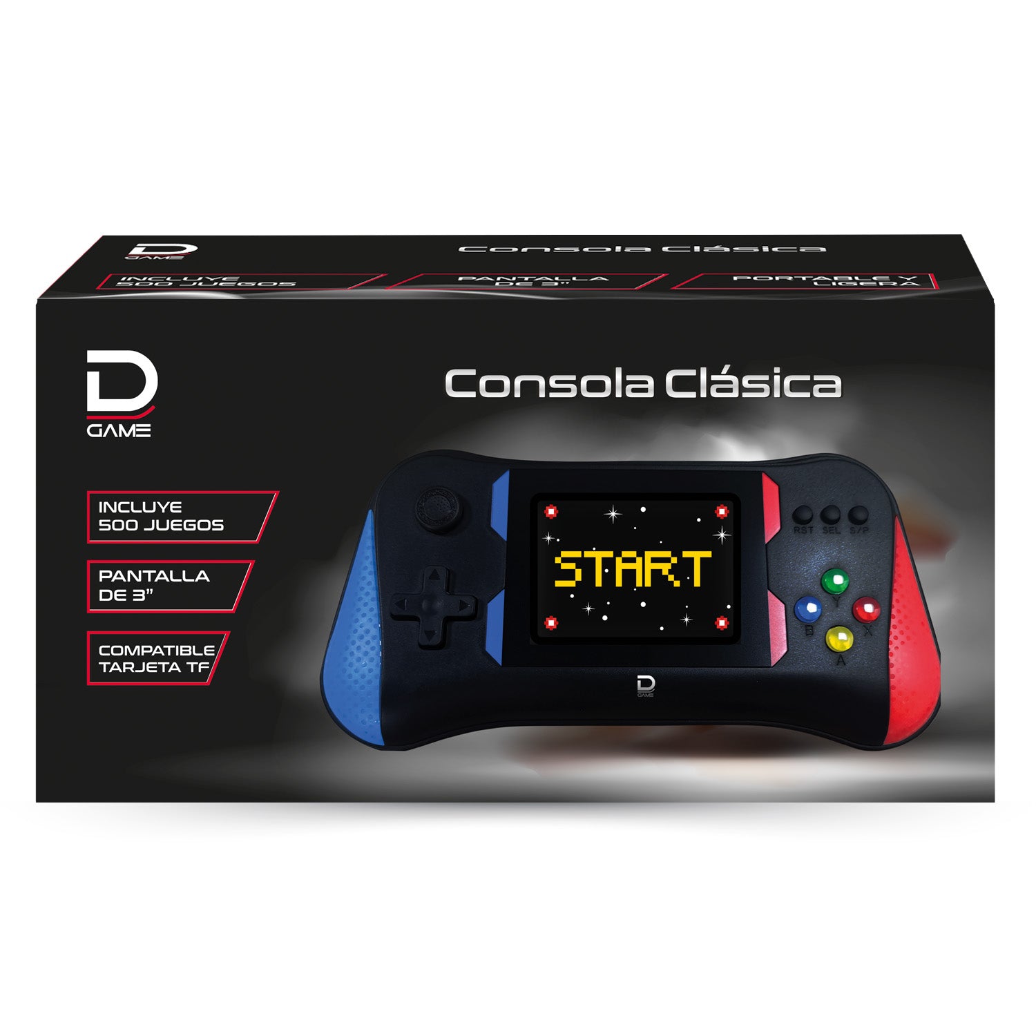 CONSOLA CLÁSICA PORTATIL 500 JUEGOS