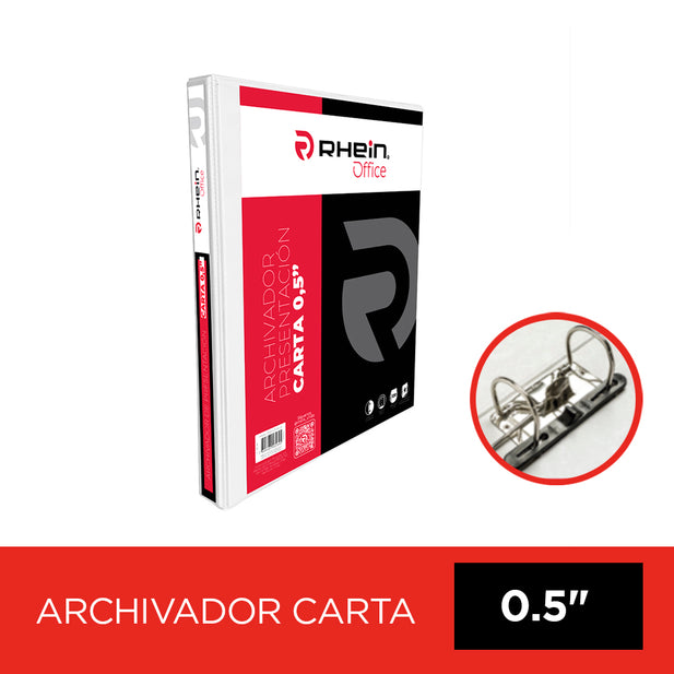 CARPETA ARCHIVADOR CATALAGO BLANCO RHEIN 0,5 PULG.