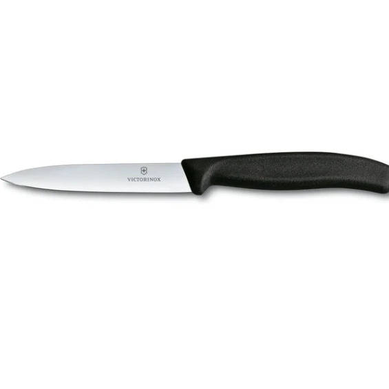 CUCHILLO PUNTIAGUDO NEGRO VICTORINOX 6.7703