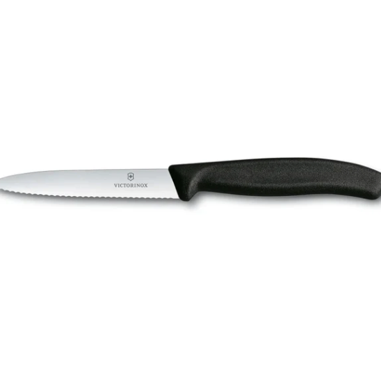 CUCHILLO DENTADO NEGRO VICTORINOX 6.7733