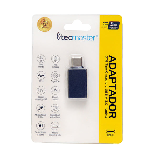 ADAPTADOR OTG TIPO-C TECMASTER TM-100532-GF