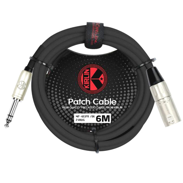 CABLE PLUG STEREO A XLR M 6M KIRLIN MP-483PR