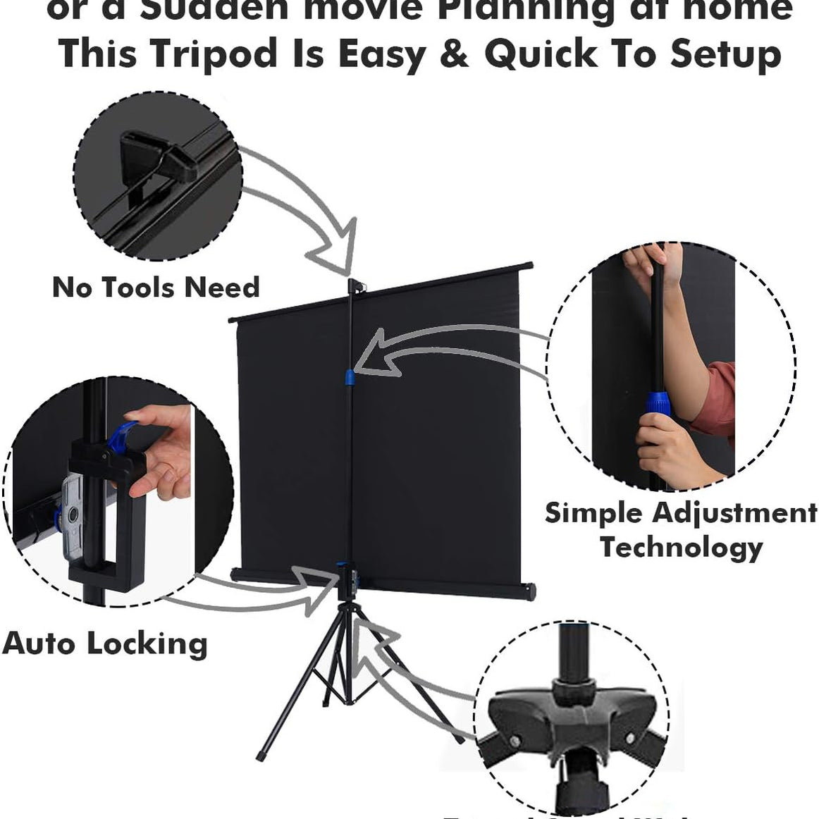 TELON TRIPODE 203X152 CM