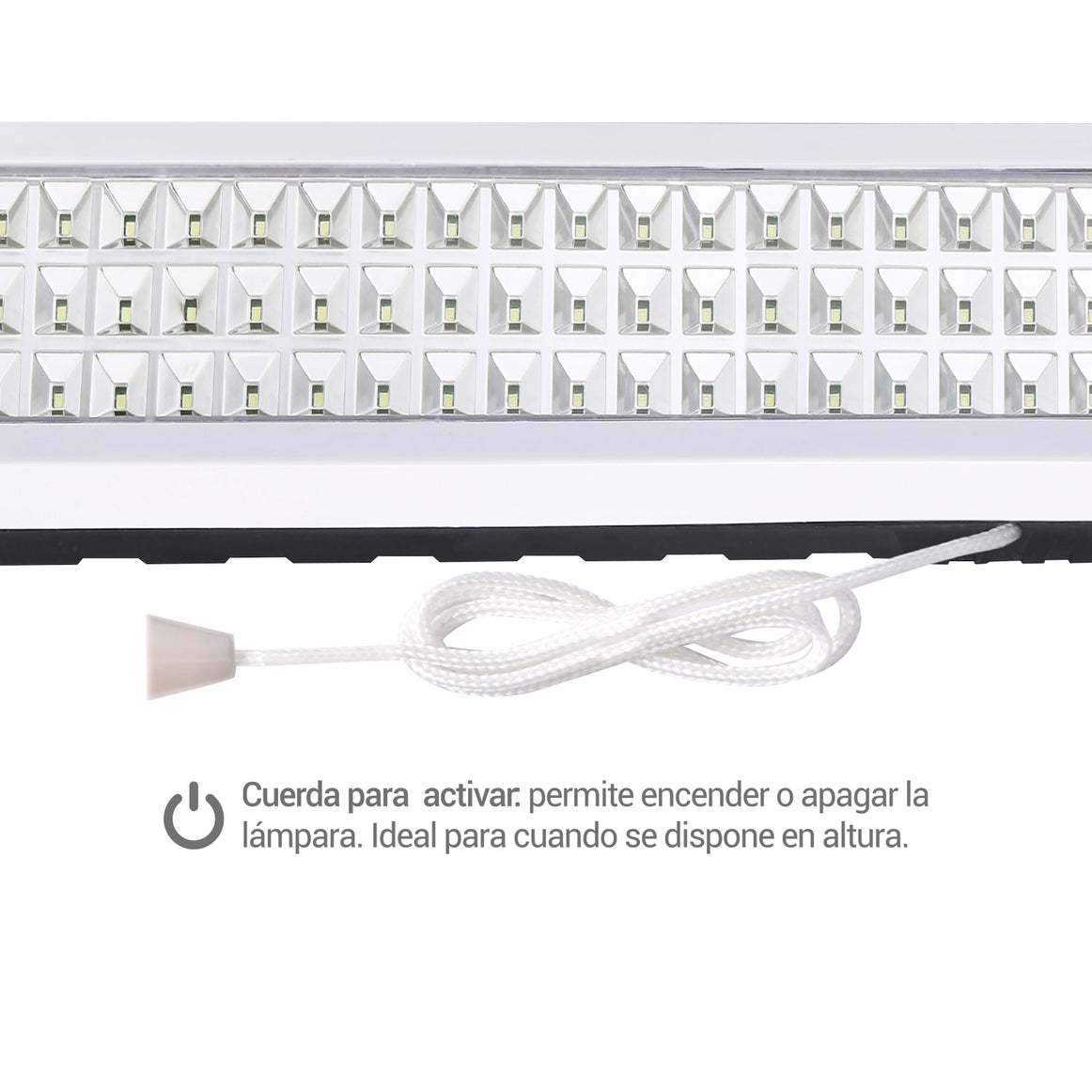 LAMPARA EMERGENCIA POWERLAB 90 LEDS USB 7259