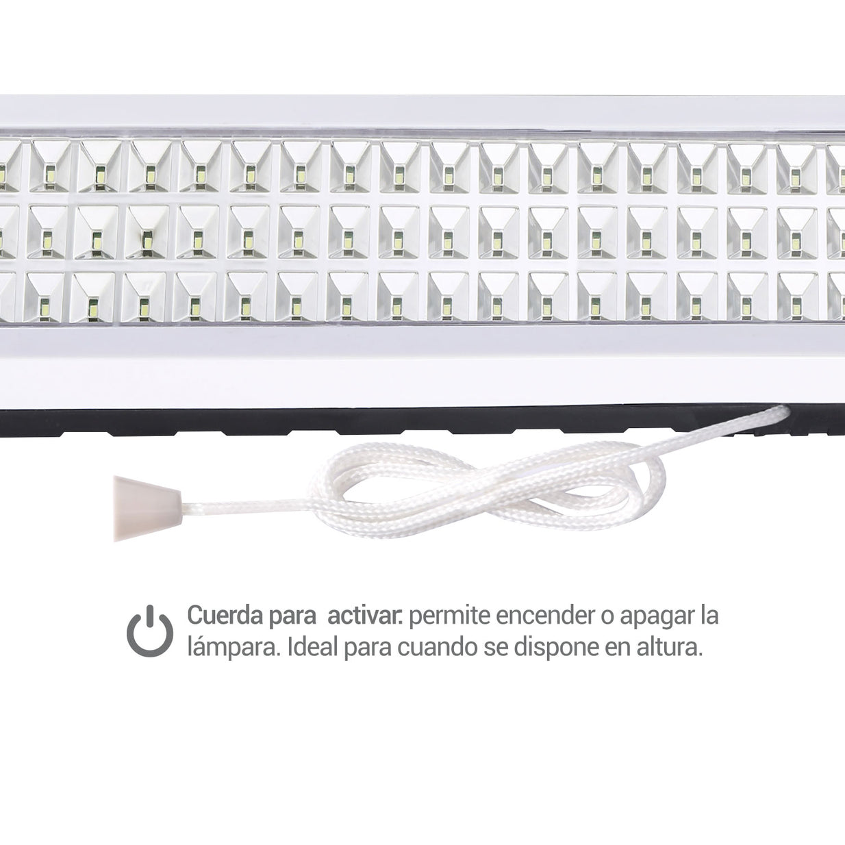LAMPARA EMERGENCIA POWERLAB 90 LEDS USB 7259