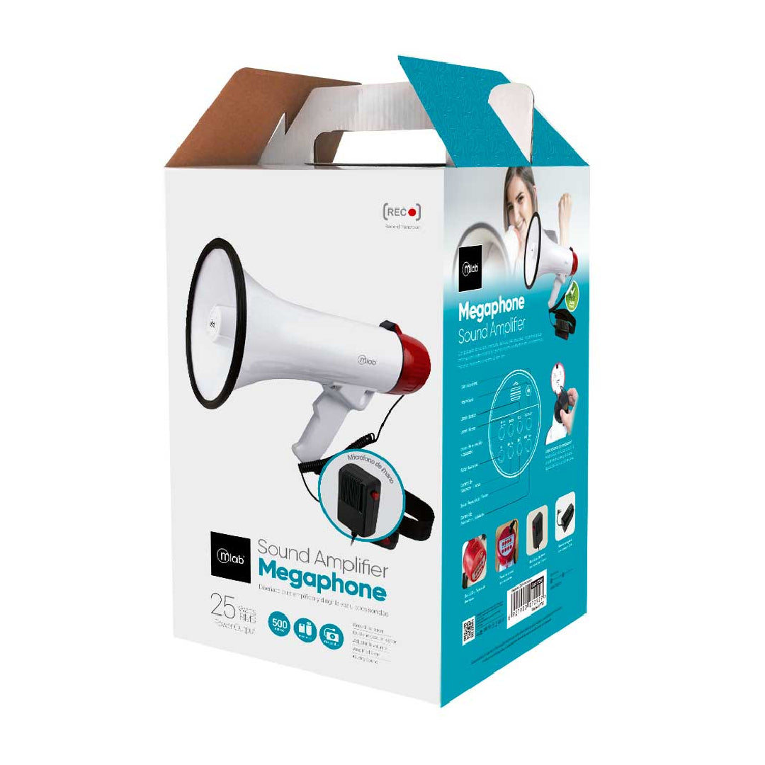 Megafono Mlab 25w USB Recargable ( 7292 )