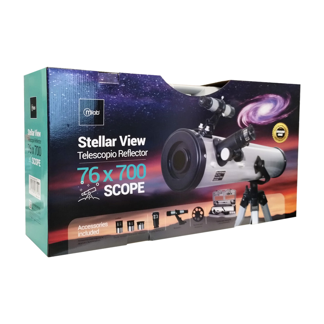 Telescopio newtoniano Mlab 7711 · 76/700 mm con montura altazimutal