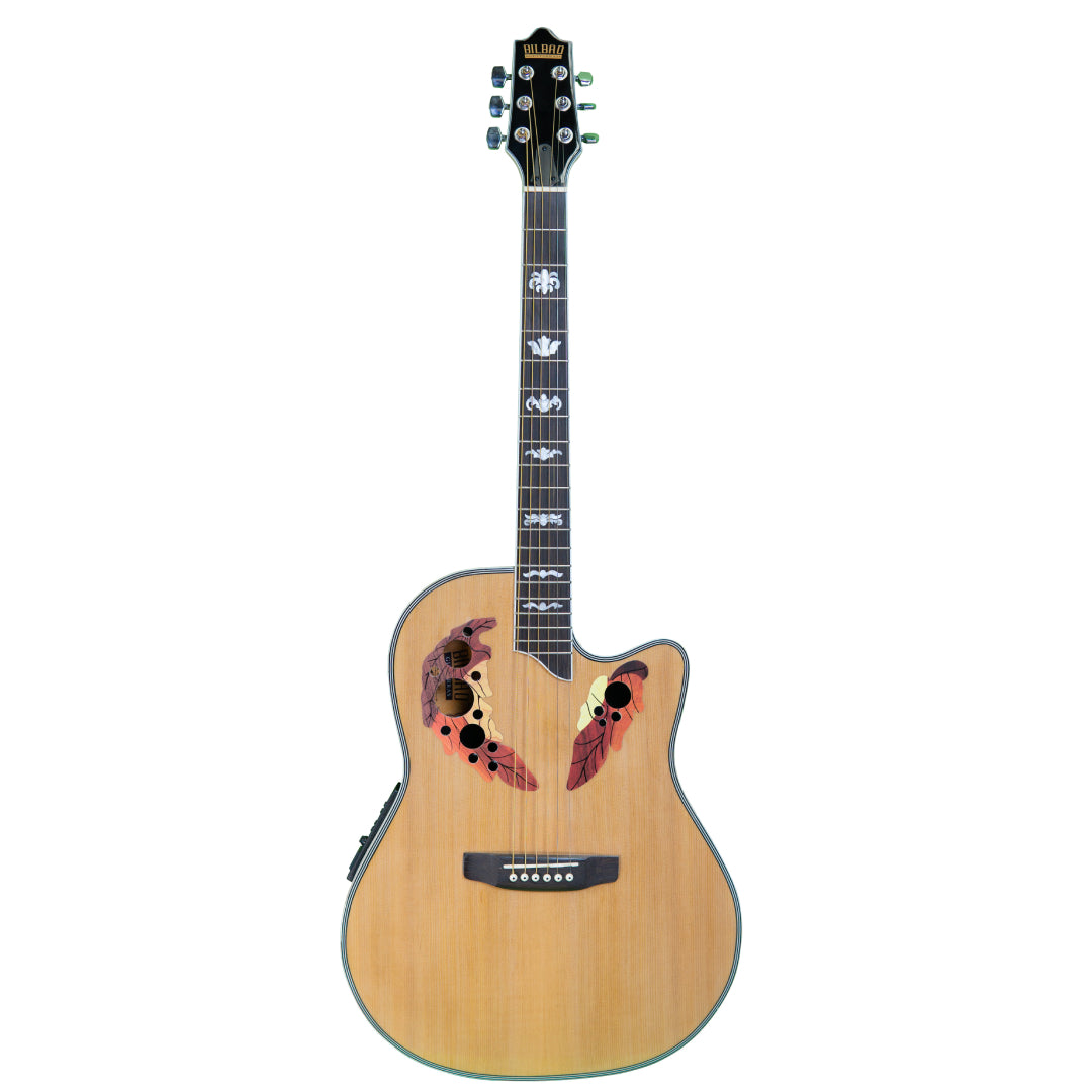 Guitarra Electro Acustica 41" Bilbao NATURAL BIL-800CE-NT Fibra