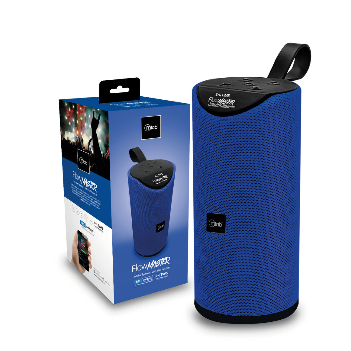 Parlante Flow Master Mlab TWS Blue