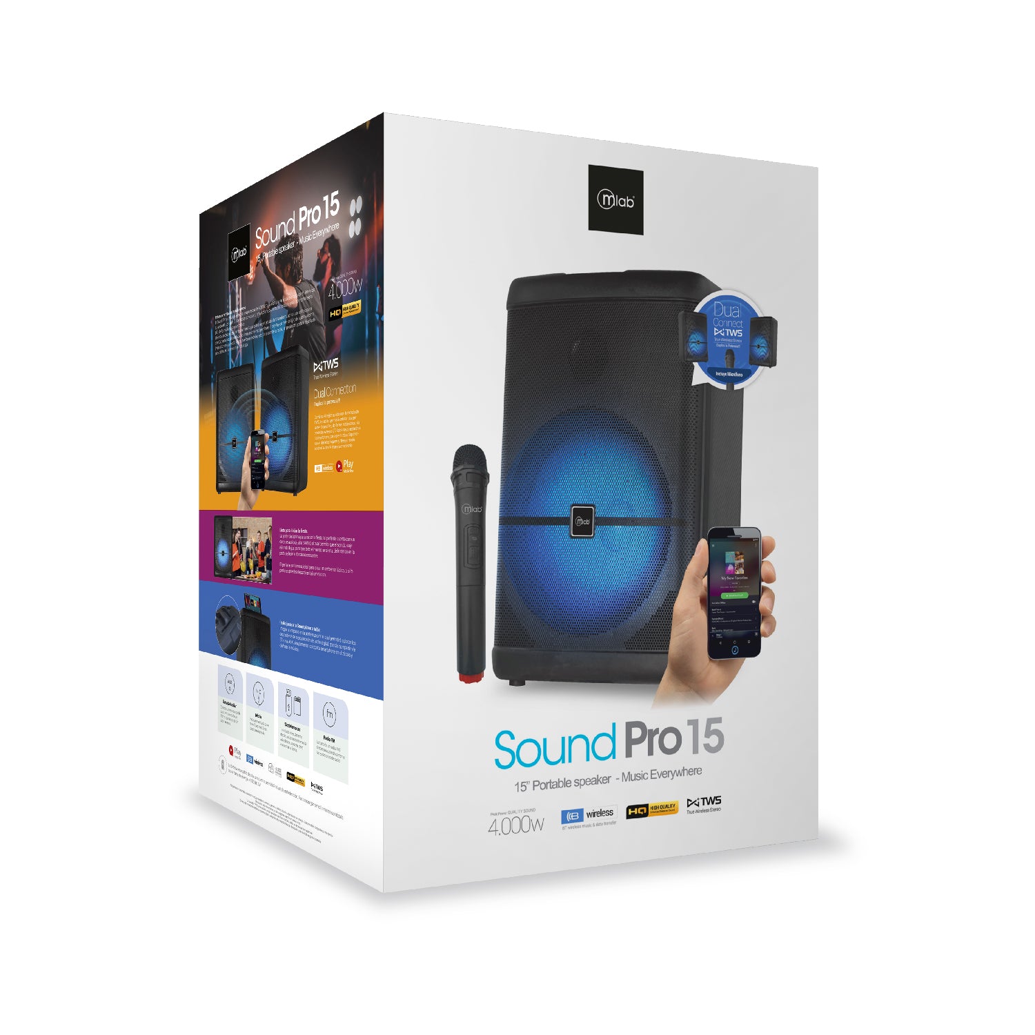 PARLANTE BT SOUND PRO 15 MLAB (9104) – Fotosol