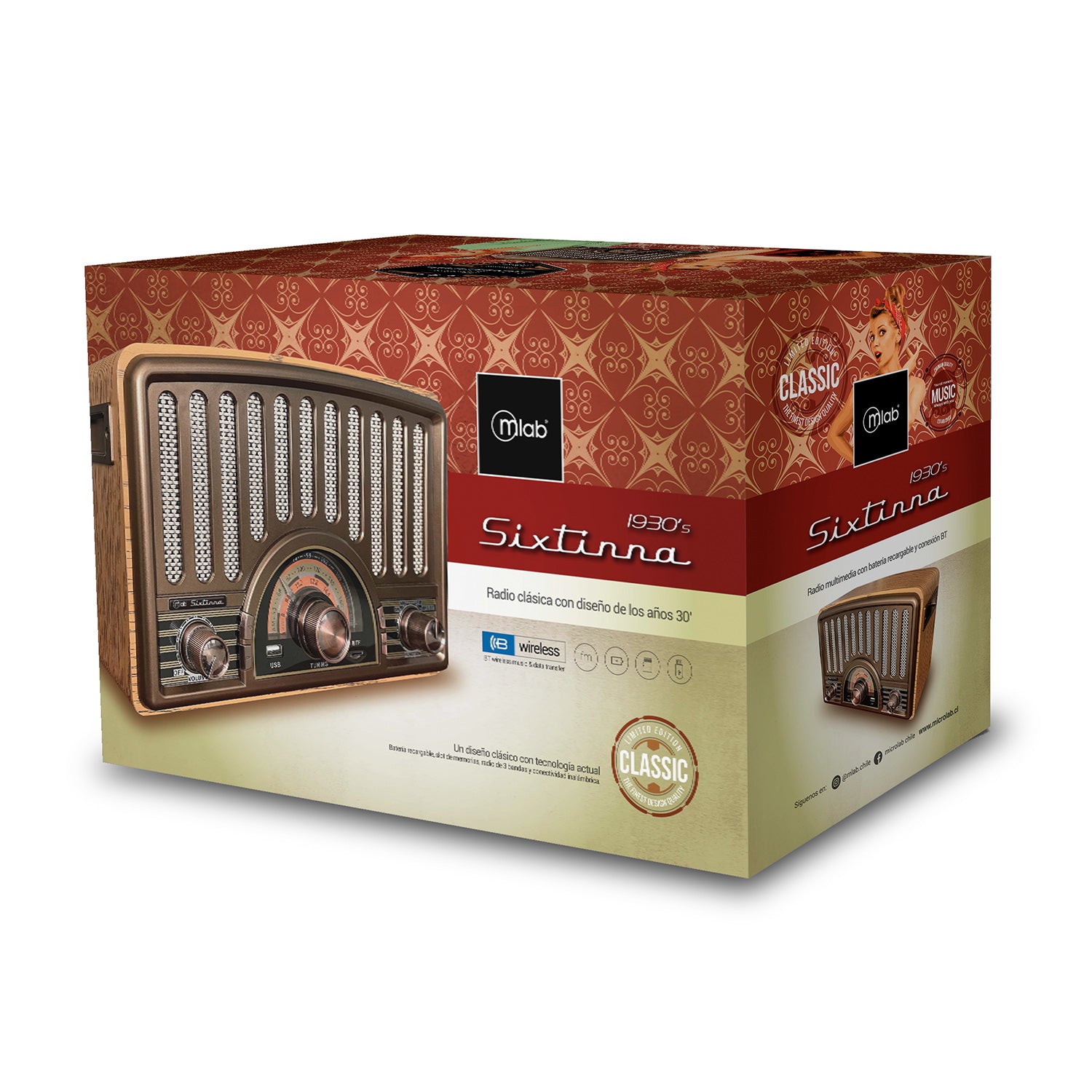 RADIO VINTAGE SIXTINNA MLAB 9143