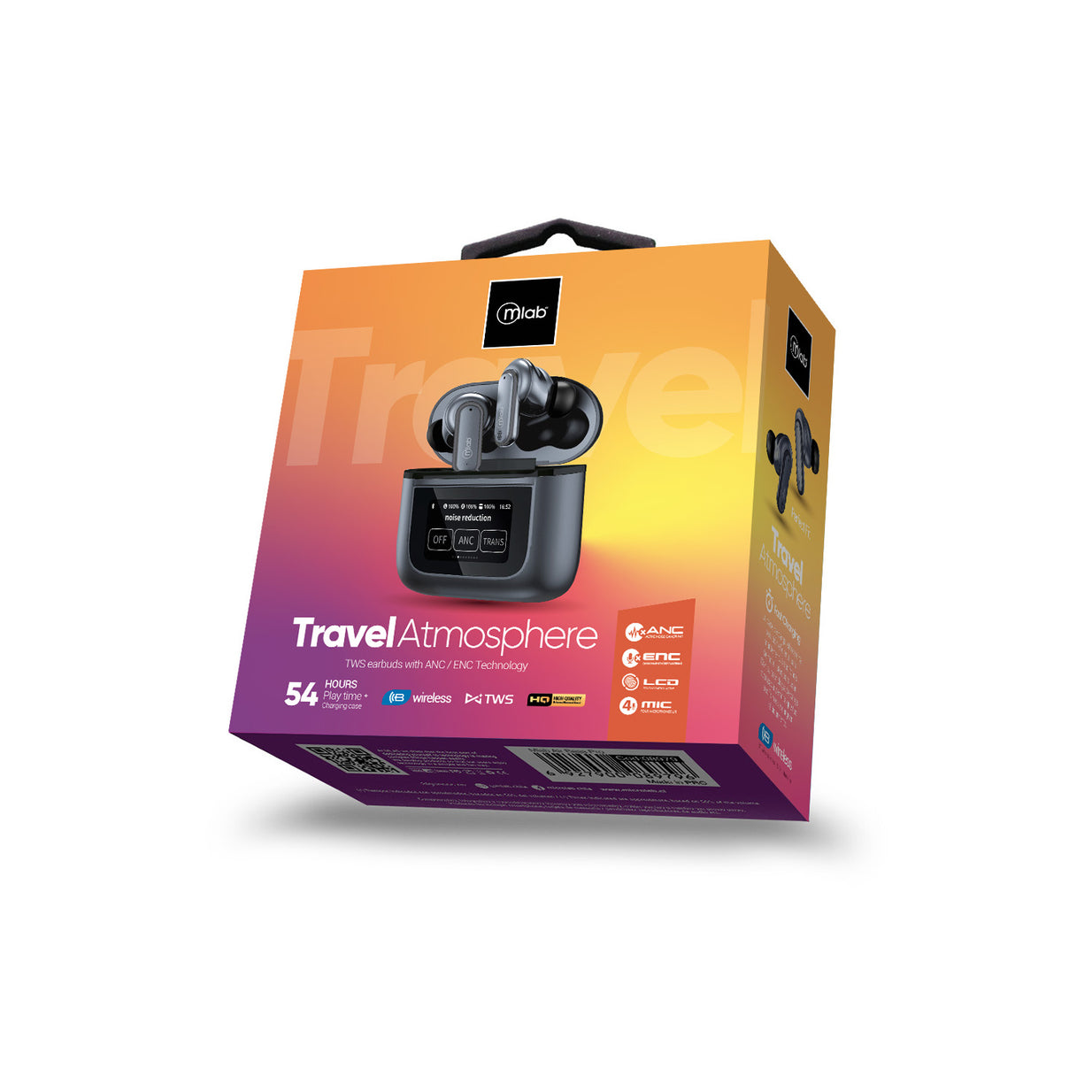 AUDIFONOS BT CON ANC TRAVEL ATMOSPHERE MLAB 9365