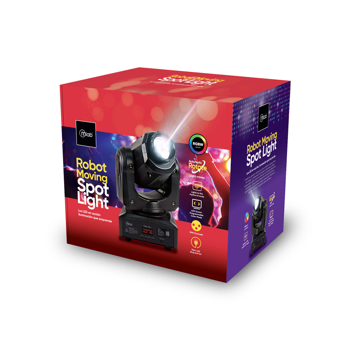 LUZ DE FIESTA ROBOT RGB MLAB 9428