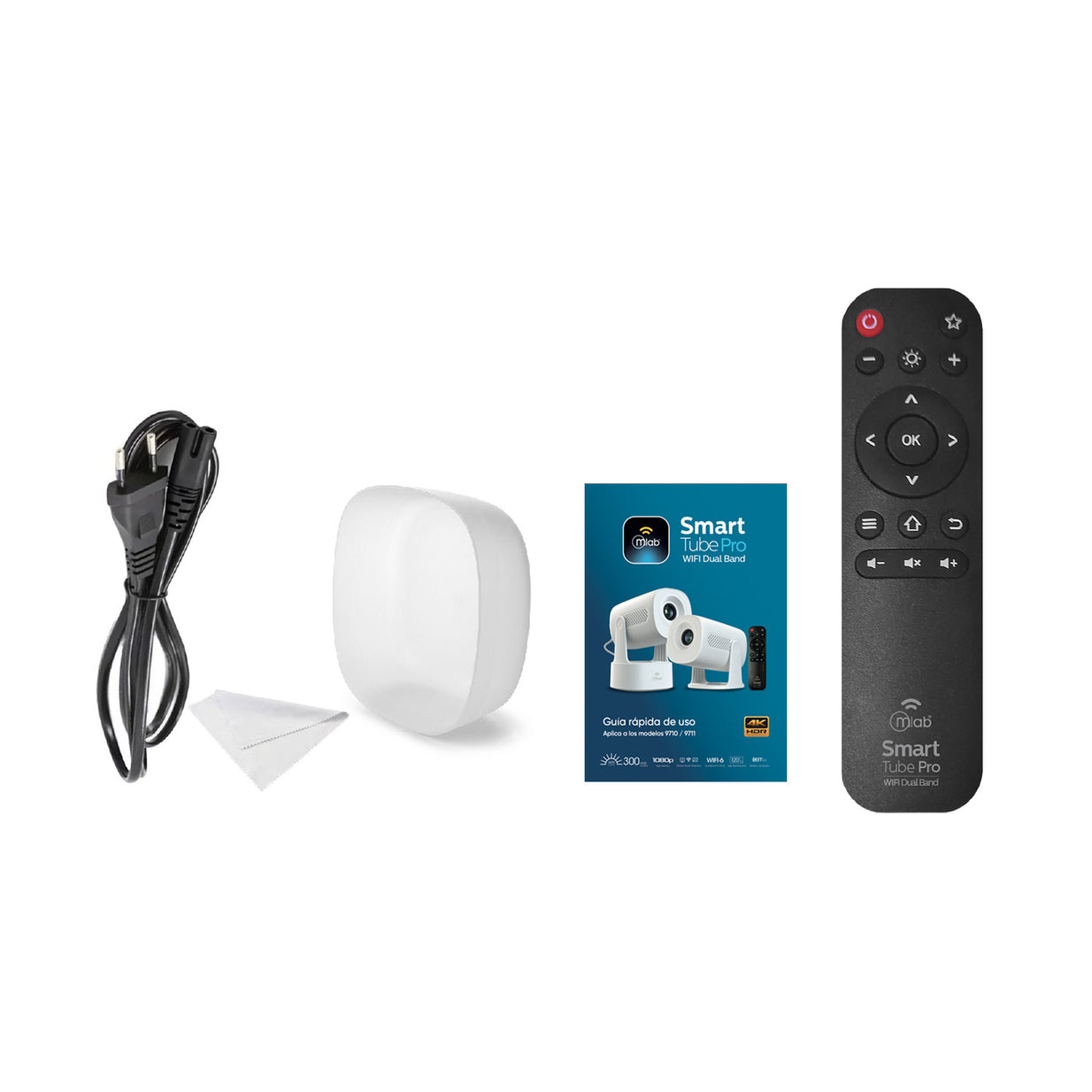 Proyector HD 720p Mlab Smart Tube Pro 9710 Wi-Fi 6