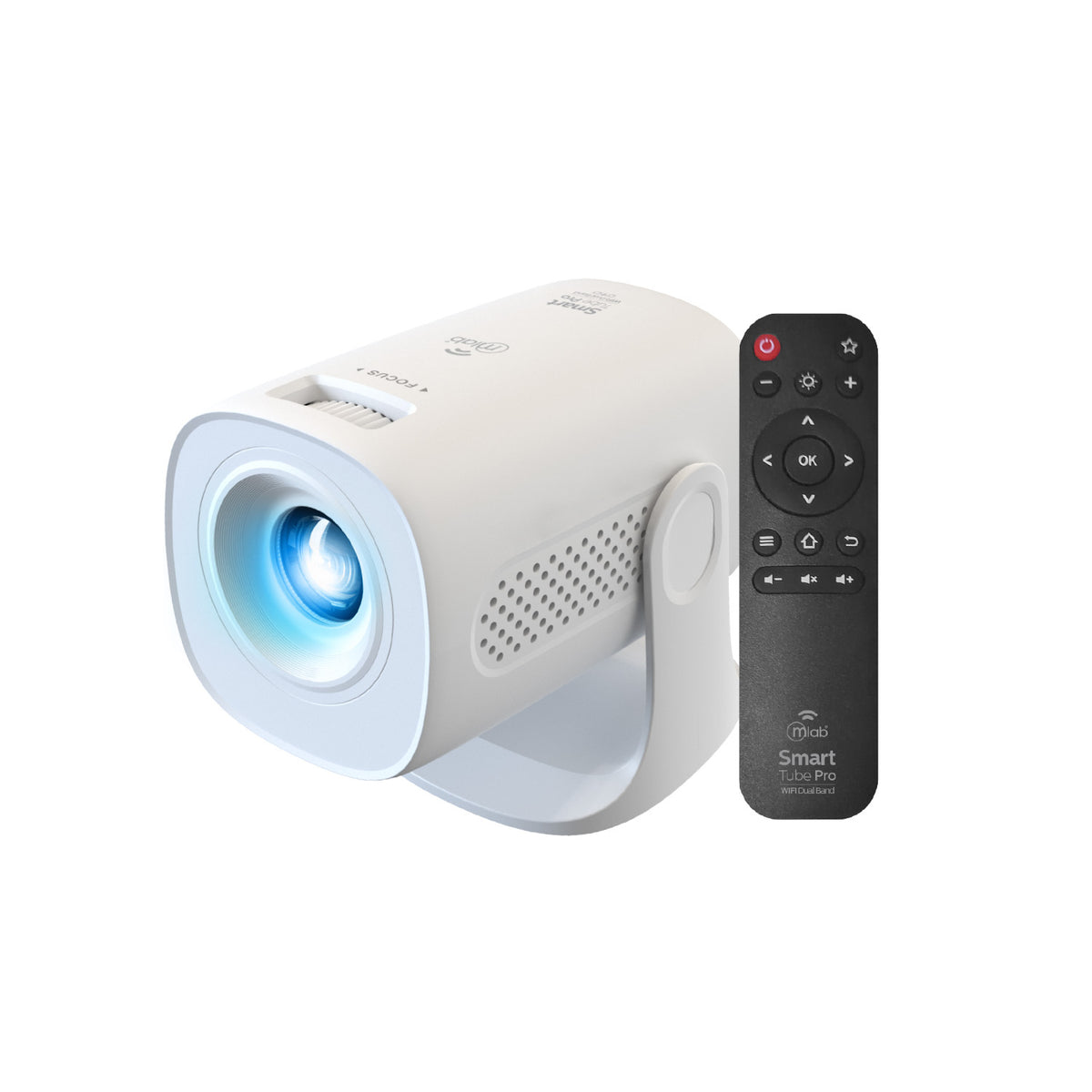 Proyector HD 720p Mlab Smart Tube Pro 9710 Wi-Fi 6