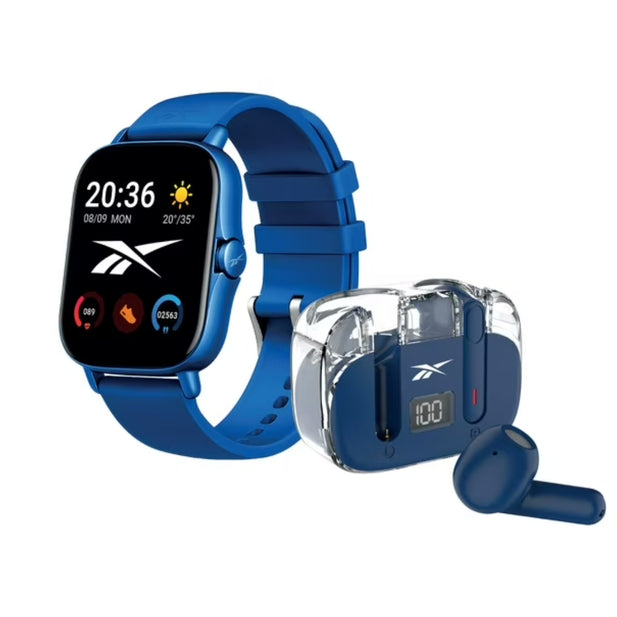 ACTIVE PACK SMARTWATCH + AUDIFONOS BT AZUL REEBOK