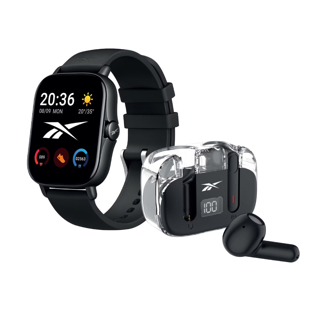 ACTIVE PACK SMARTWATCH + AUDIFONOS BT NEGRO REEBOK