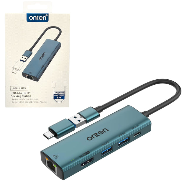 ADAPTADOR MULTIPUERTOS 5 EN 1 OTN-US125 ONTEN