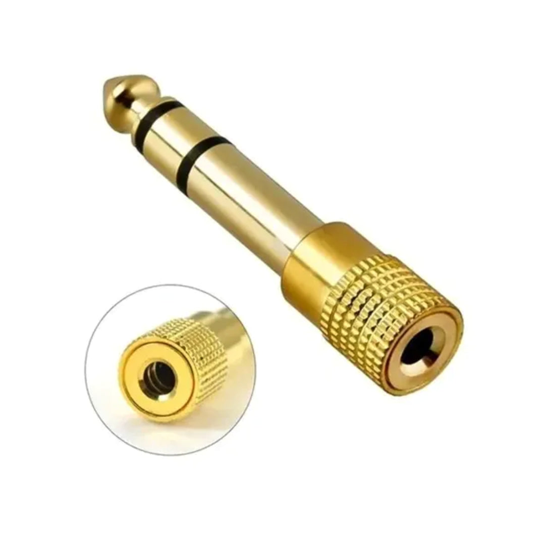 ADAPTADOR PLUG 3.5MM HEMBRA A PLUG 6.3MM MACHO MA-690/MG