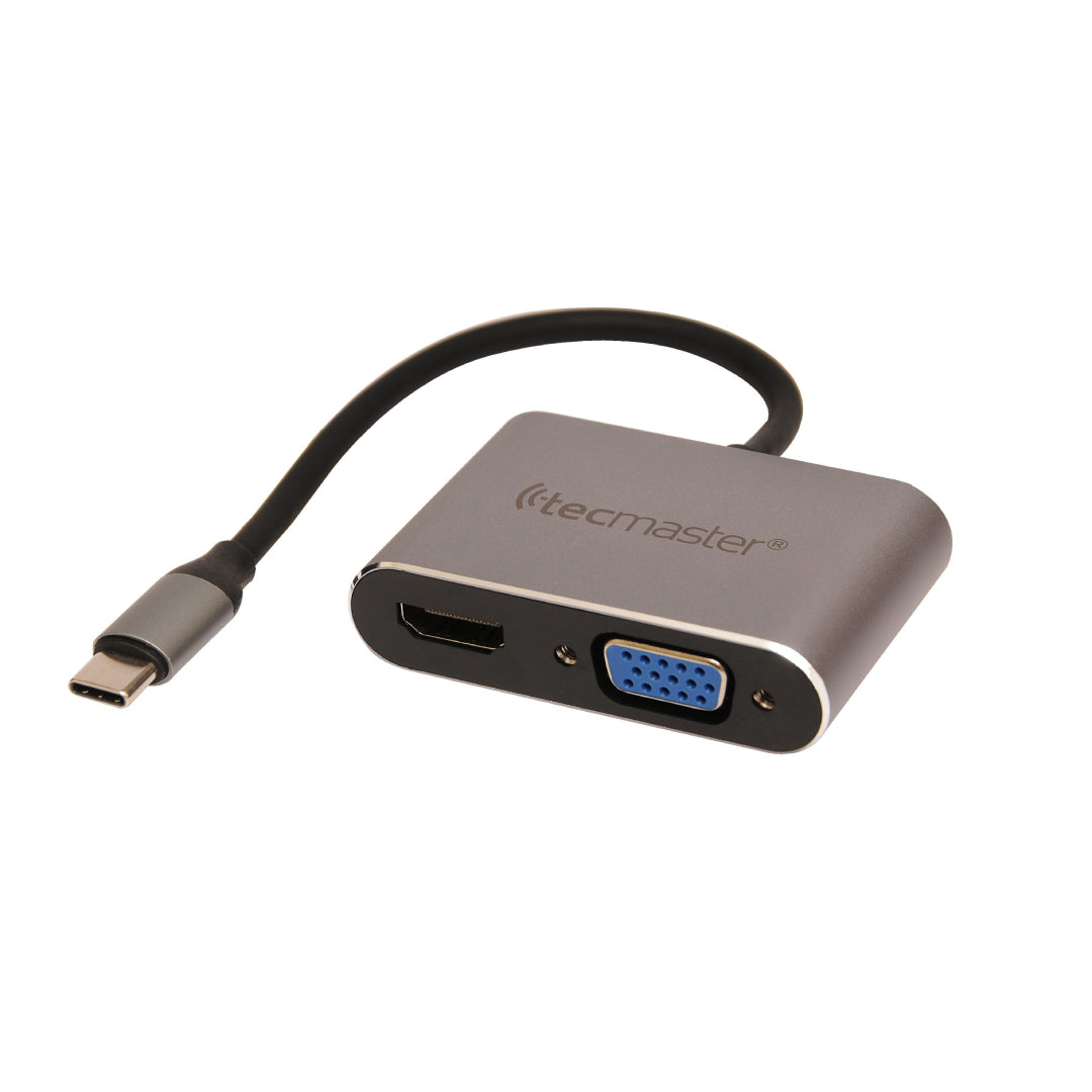 ADAPTADOR TIPO C A HDMI-VGA TECMASTER TM-100548