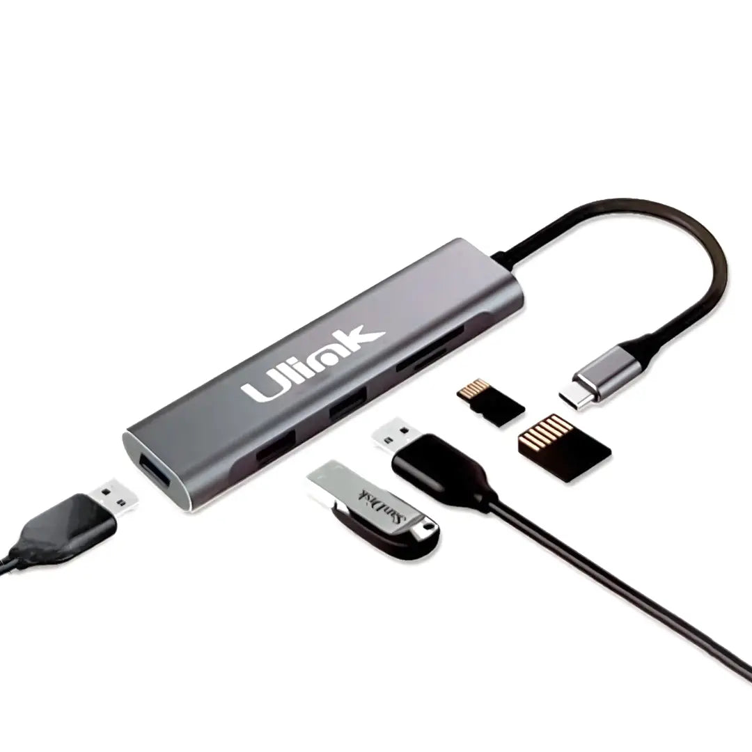 ADAPTADOR USB-C 5 EN 1 ULINK UL-ADC530RD