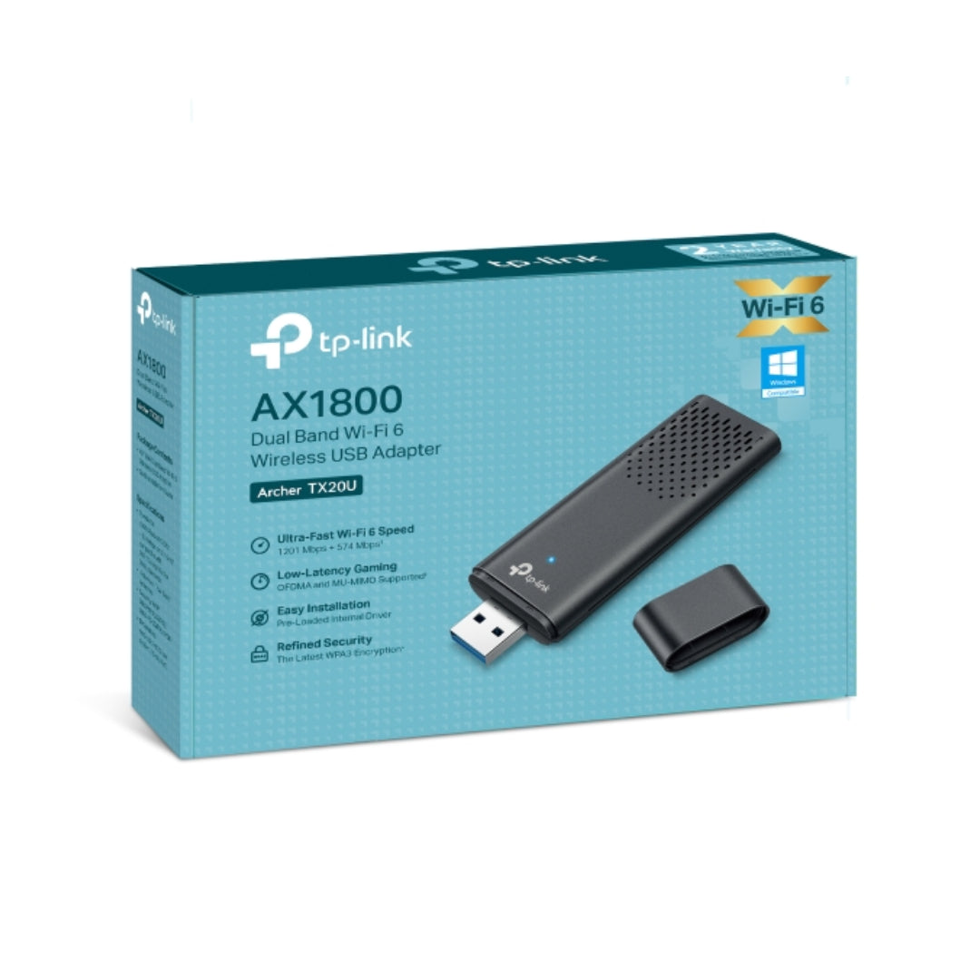 ADAPTADOR WIFI USB ARCHER TX20U AX1800 TP-LINK