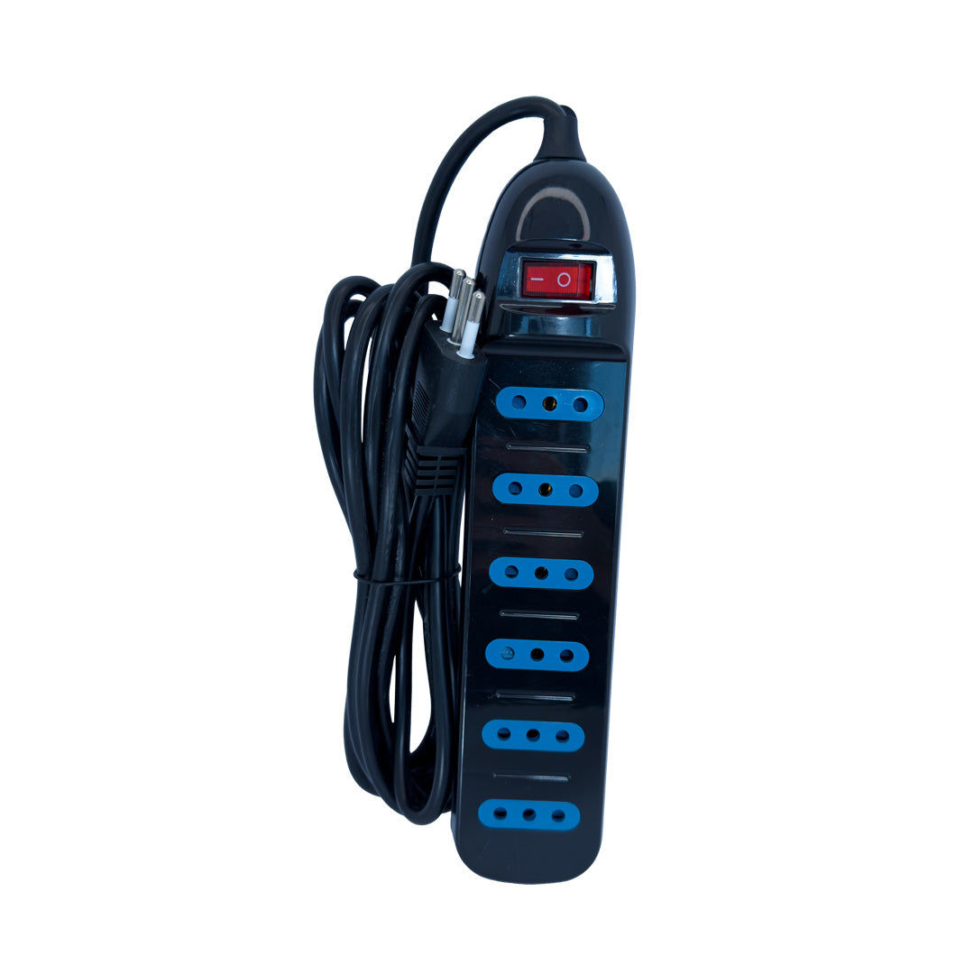 ALARGADOR 6 POS CON SWITCH NEGRO 3M TECMASTER TM-800100-BK