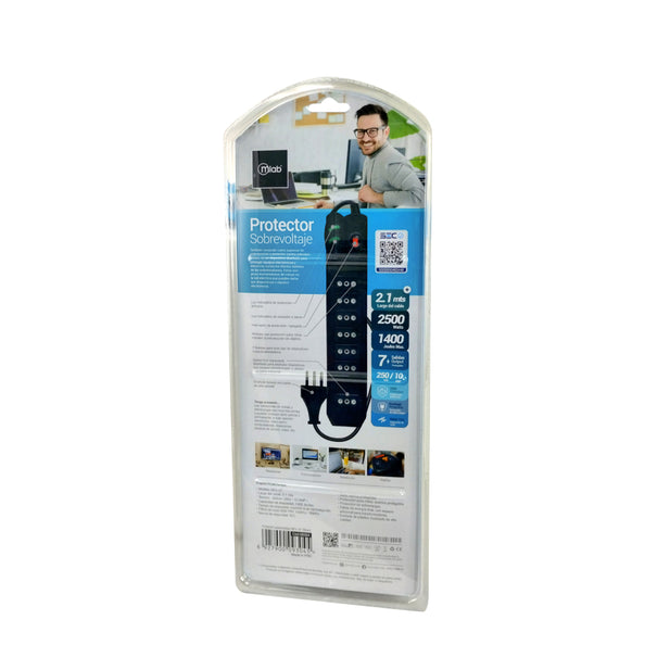 ALARGADOR PROTECTOR SOBREVOLTAJE 2.1M SWITCH MLAB 9304