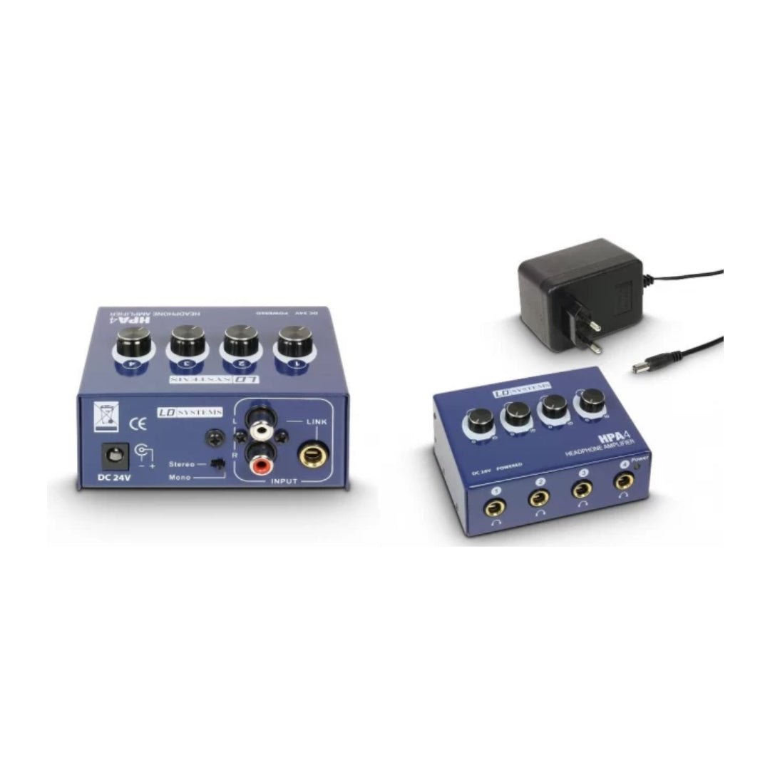 Amplificador De Auriculares Compacto Para Ensayo Azul LD Systems HPA4 –  Cialfaro