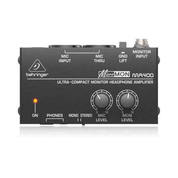 Amplificador de Audífonos Behringer MA400 - Monitor con Entrada XLR y TRS
