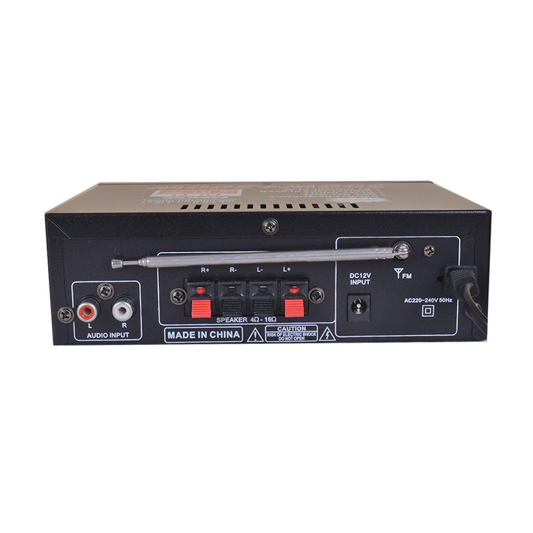 AMPLIFICADOR DE AUDIO 2MIC/BT/USB LOX-40 MEKSE