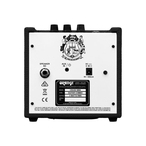AMPLIFICADOR DE GUITARRA 3W NEGRO CRUSH MINI ORANGE