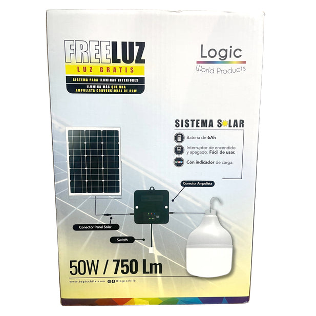 AMPOLLETA CON PANEL SOLAR 50W LOGIC 175314