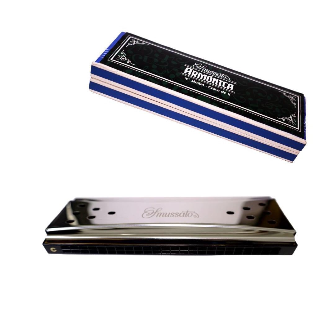 ARMONICA DOBLE TONALIDAD 24 NOTAS COPPER SMUSSATO SM-242