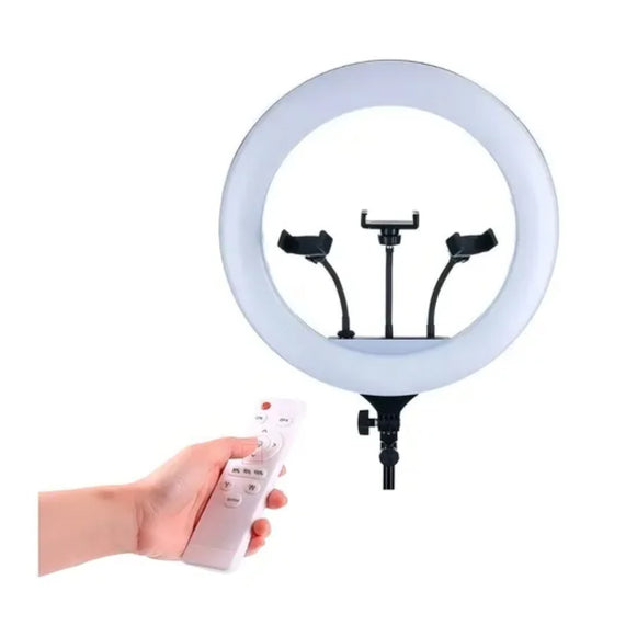 ARO DE LUZ CON TRIPODE 56CM CON CONTROL REMOTO LJJ-56