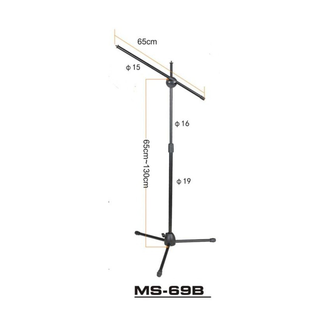 ATRIL DE MICROFONO 1.3M MS69B DIGITALSHOP