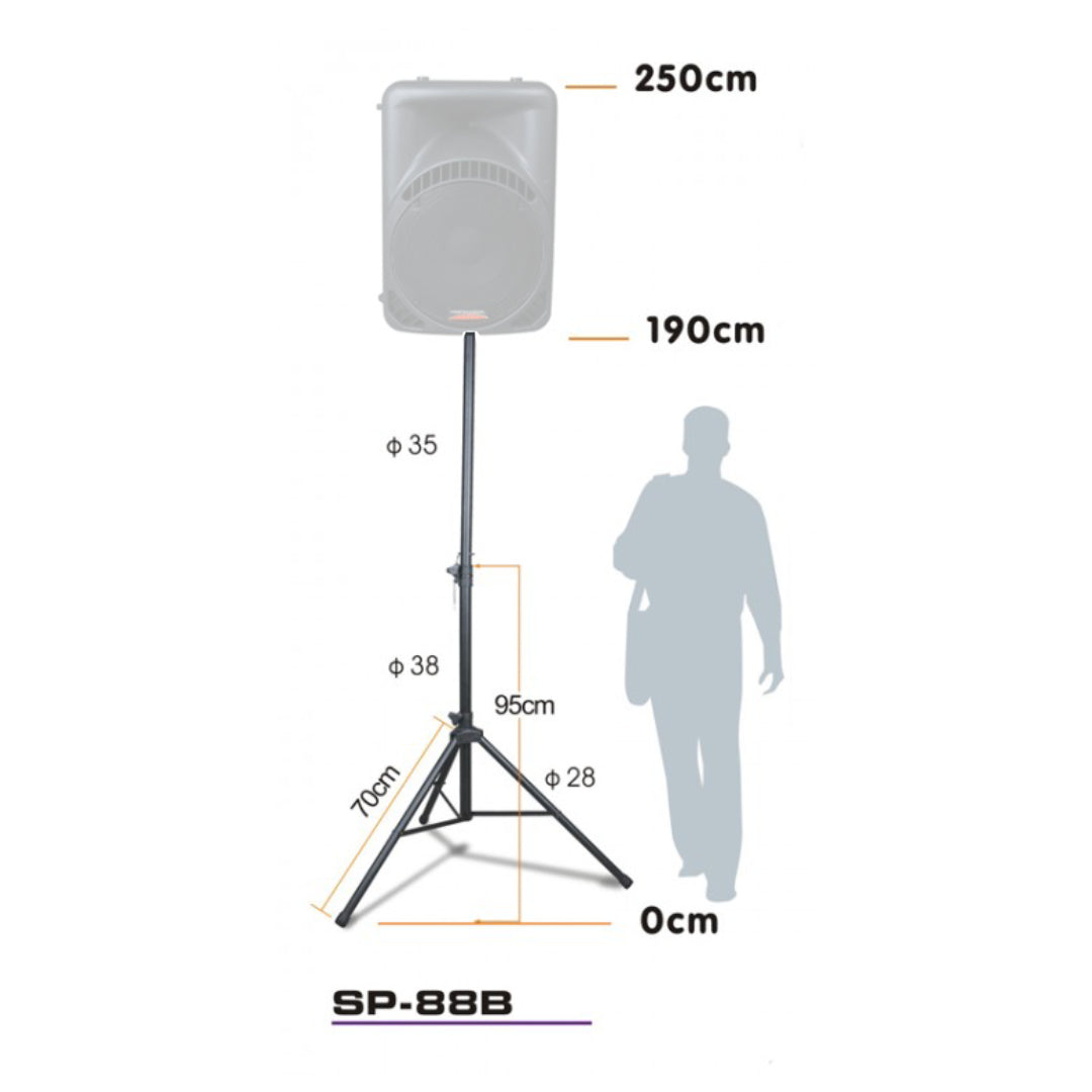 ATRIL PARA PARLANTE 1.8M SP-88B DIGITALSHOP