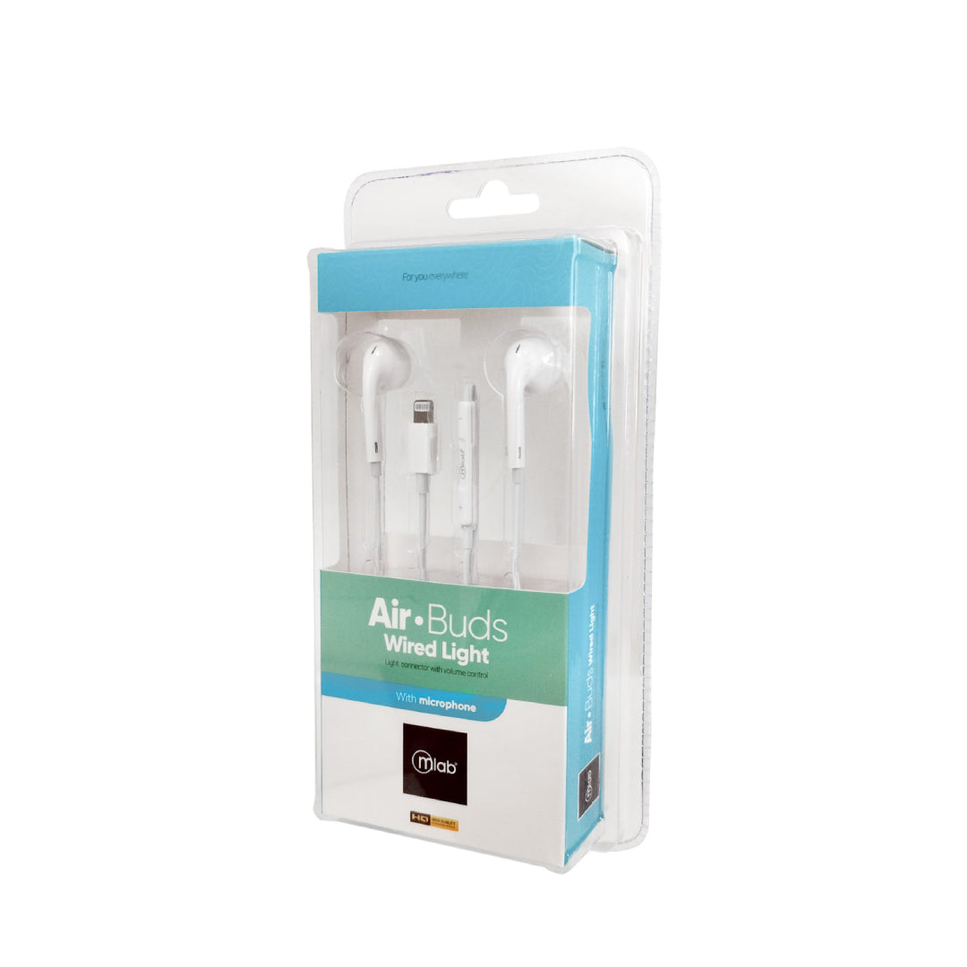 AUDIFONOS AIR BUDS WIRED LIGHTNING MLAB 9371