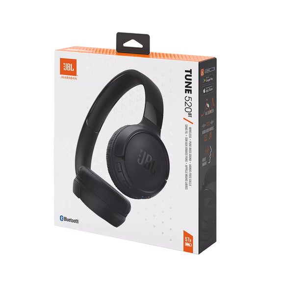 AUDIFONOS BLUETOOTH TUNE 520 NEGRO JBL