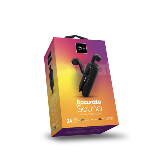 AUDIFONOS BT ACCURATE SOUND NEGRO MLAB 9357