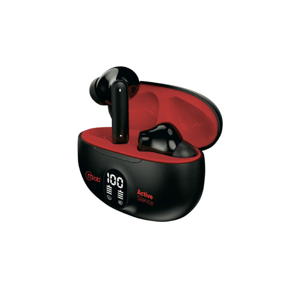 AUDIFONOS BT ACTIVE SILENCE NEGRO/ROJO MLAB 9363